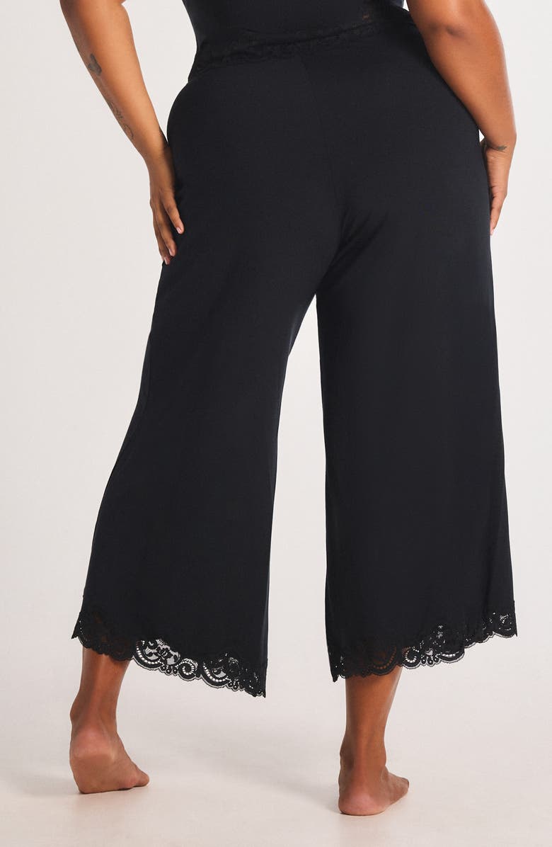 SAVAGE X FENTY Swirly Girly Pajama Pants, Alternate, color, Black Caviar