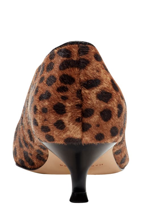 Marc Fisher Ltd Cecilely Genuine Calf Hair Pointed Toe Kitten Heel Pump In Multi