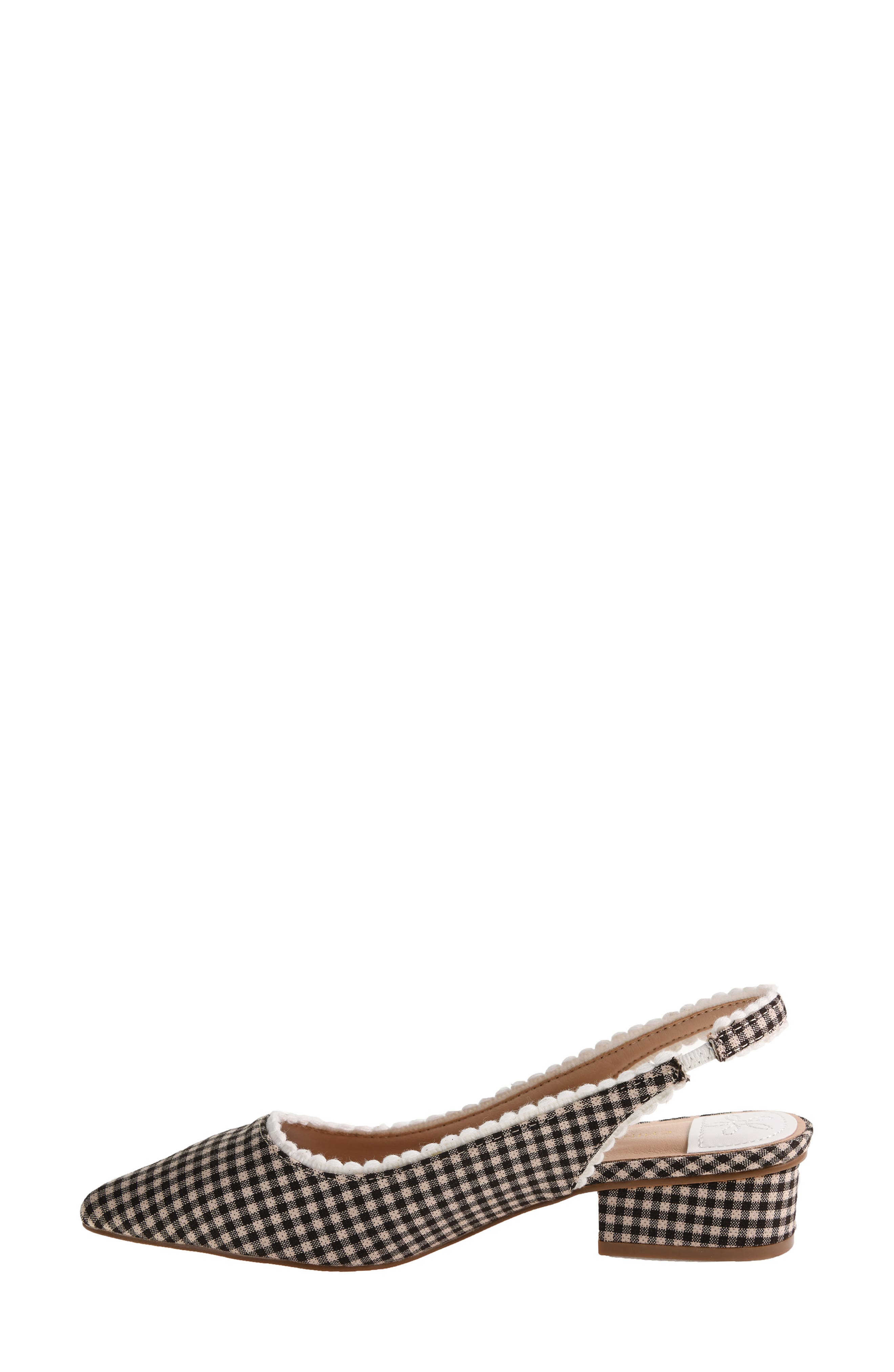 Mayberry Pointed Toe Slingback Pump, Alternate, color, BROWN MULTI