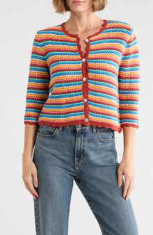 Rainbow Crochet Astrid Cardigan
