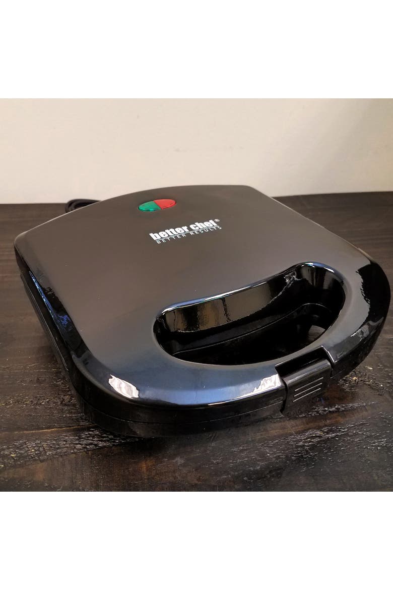 Compact Nonstick Electric Sandwich Grill, Alternate, color, Black