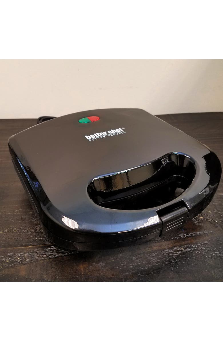 Better Chef Compact Nonstick Electric Sandwich Grill, Alternate, color, Black