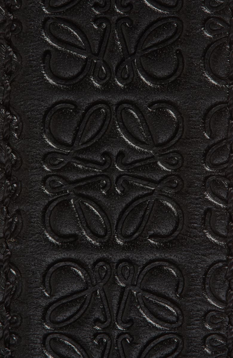 Loewe Anagram Embossed Reversible Leather Belt, Alternate, color,