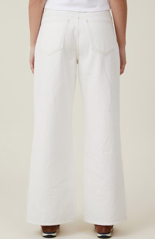 Shop Cotton On Relaxed Wide Jean In Vintage White