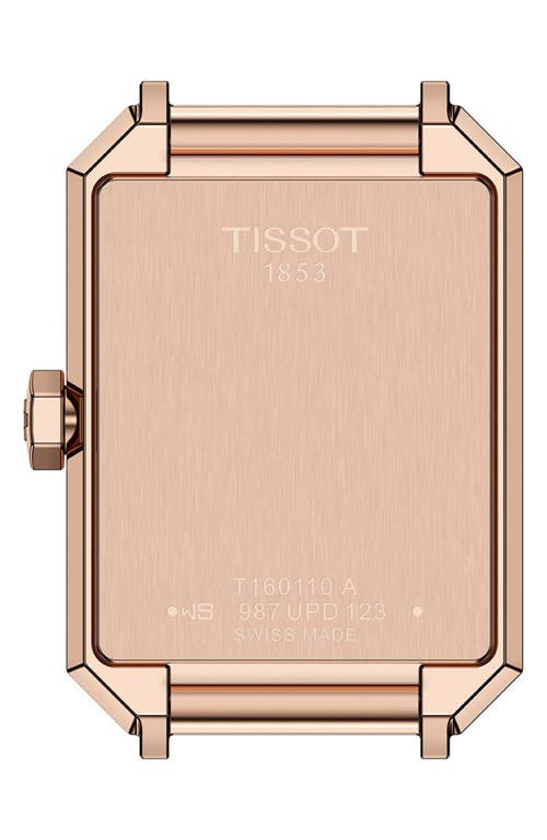 Tissot Srv Mesh Strap Watch, 30mm X 21.8mm In Gold