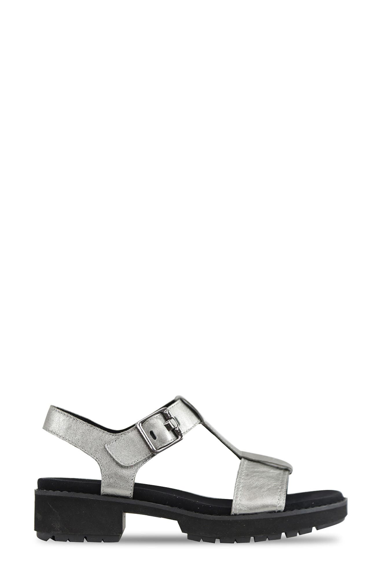 Munro Mel Sandal, Alternate, color, Silver Met