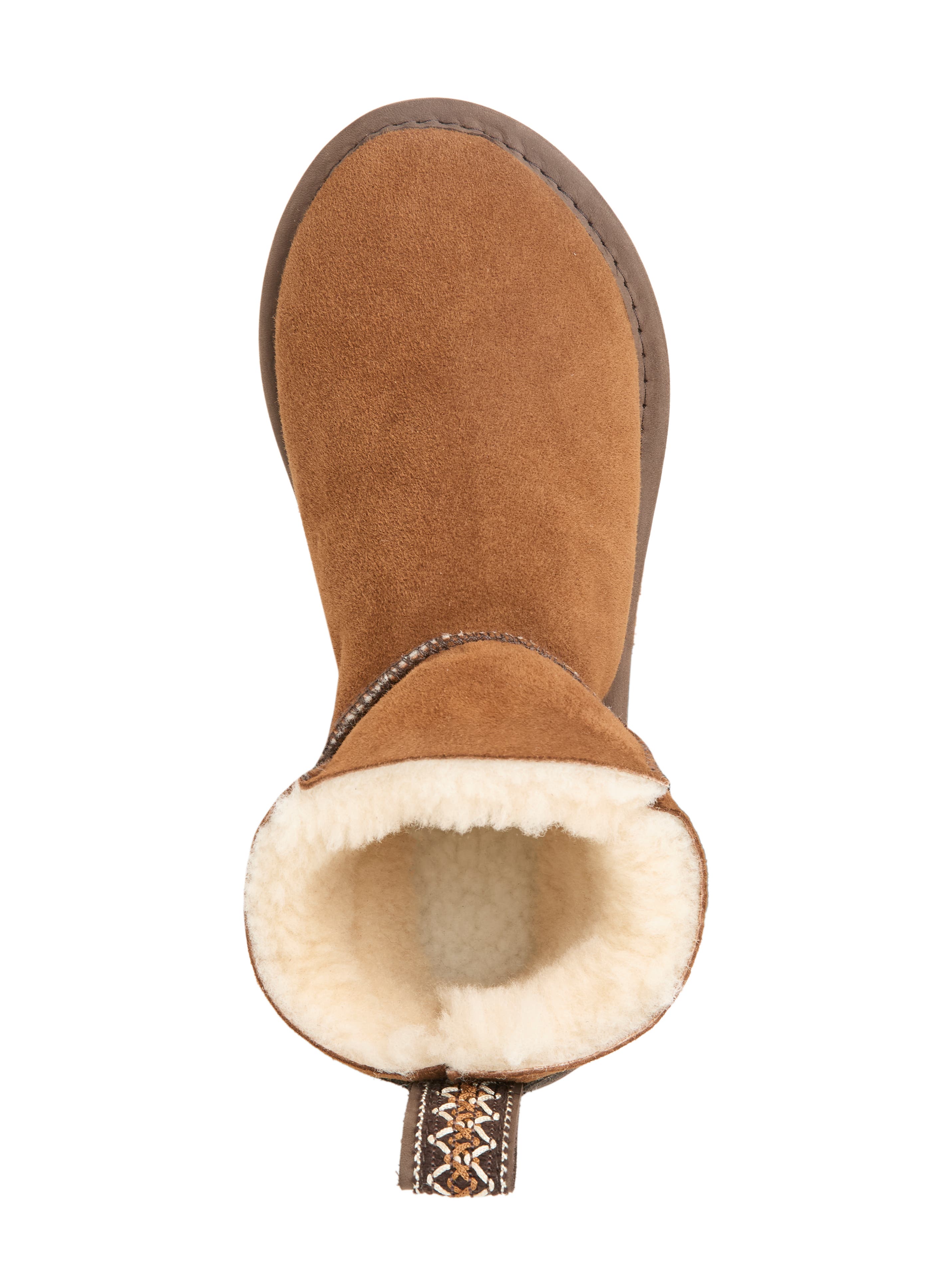 British Braid Trim Super Shortie Boot, Alternate, color, Toffee