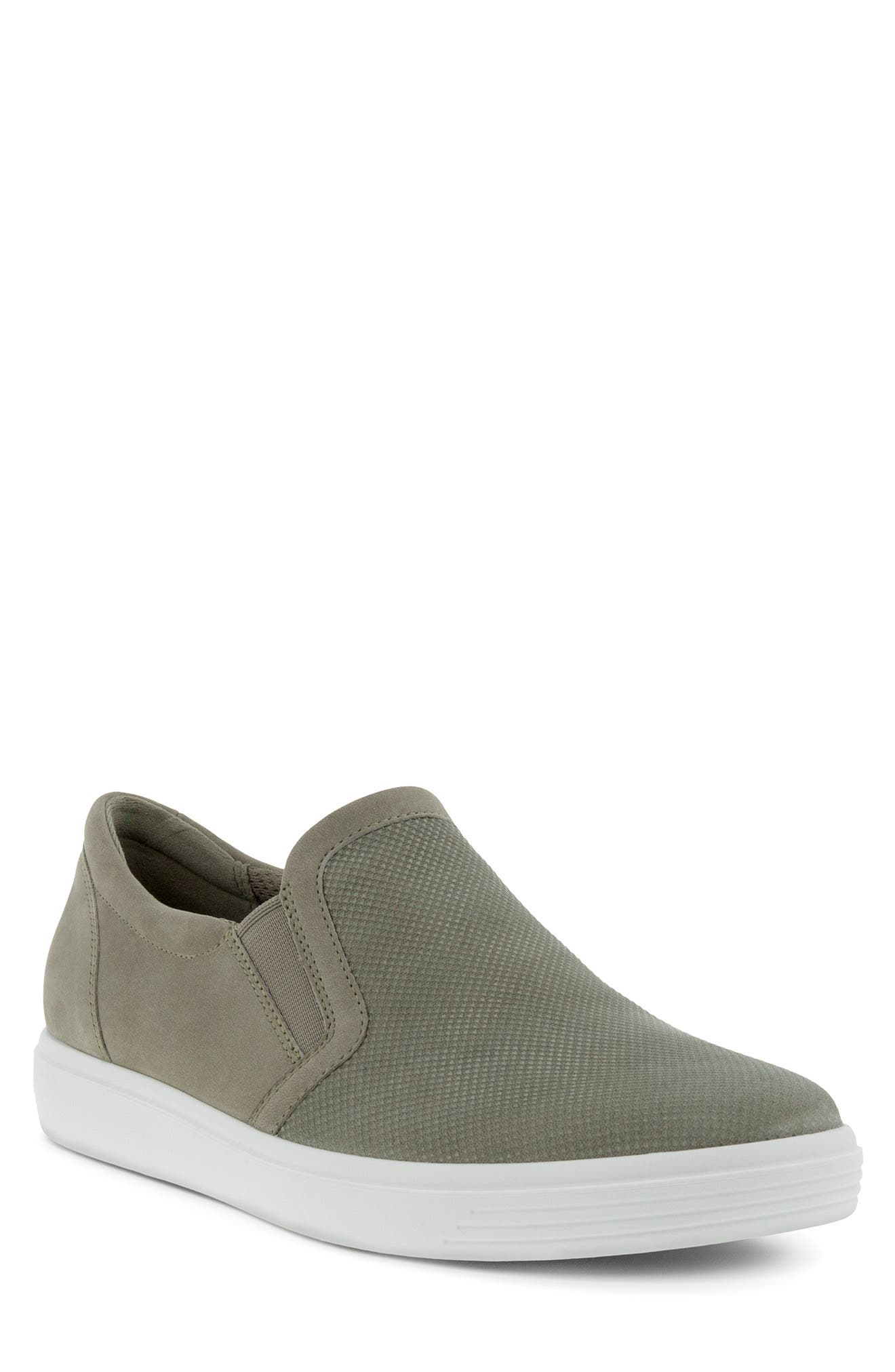 ECCO Vetiver Classic Leather Slip-On Sneaker, Main, color, 