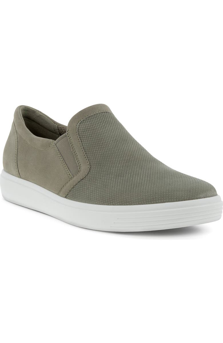 ECCO Vetiver Classic Leather Slip-On Sneaker, Main, color,