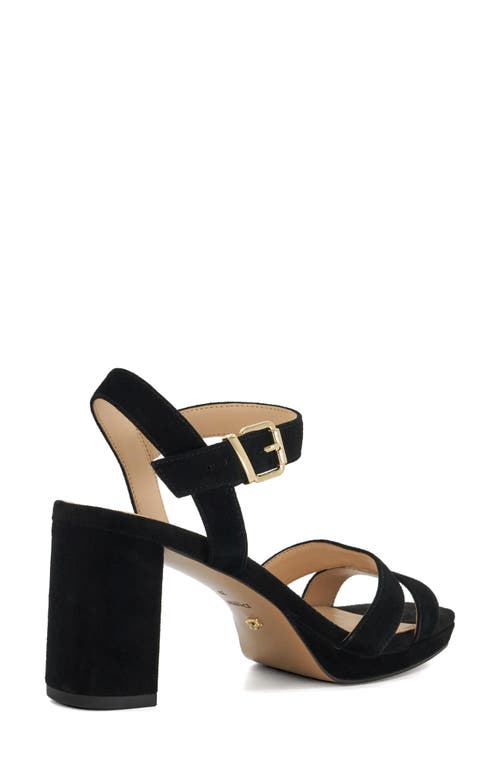 Dune London Manifesting Platform Sandal In Black