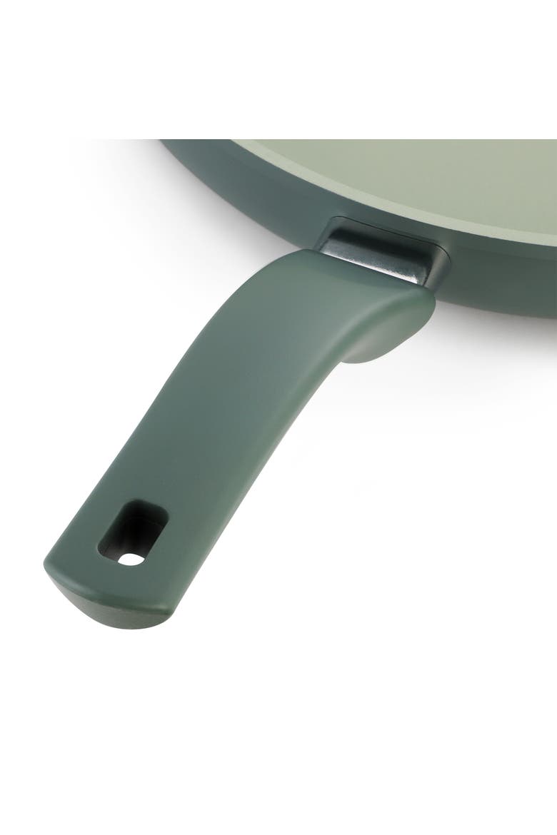 12 Inch Ceramic Nonstick Frying Pan in Evergreen, Alternate, color, Green