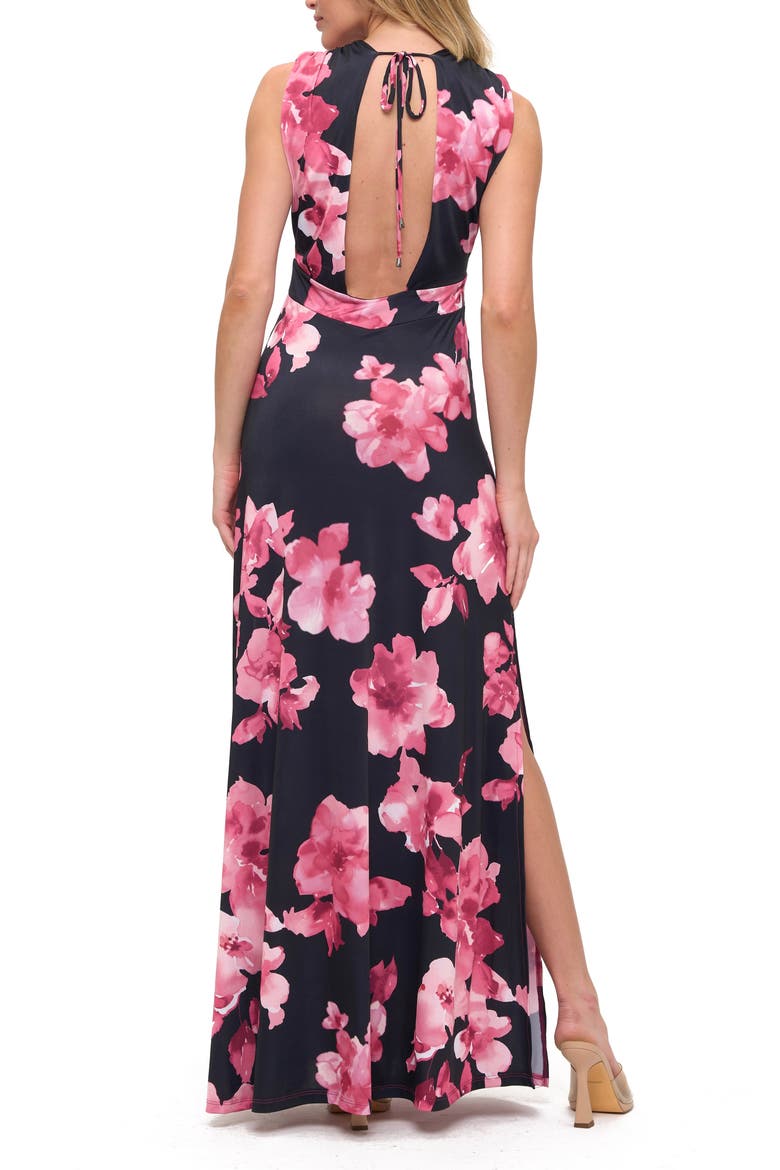 Open Back Maxi Dress, Alternate, color, NAVY