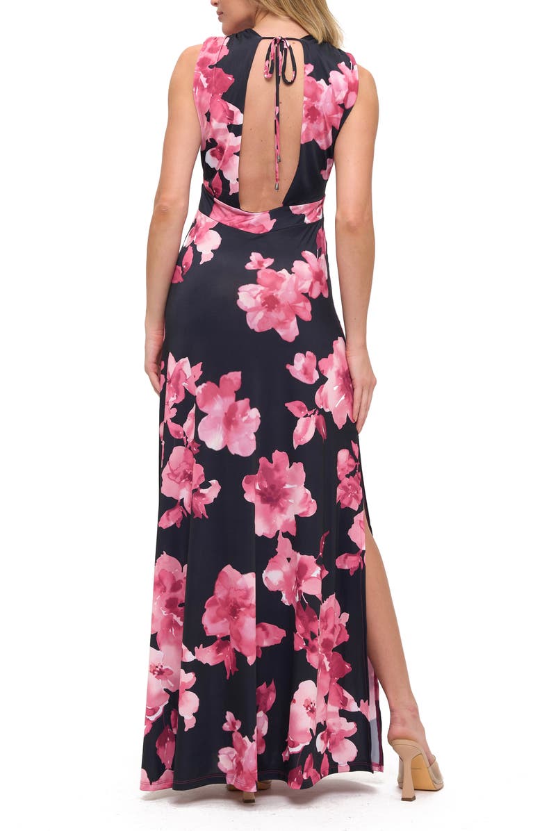 O.L. Open Back Maxi Dress, Alternate, color, Navy