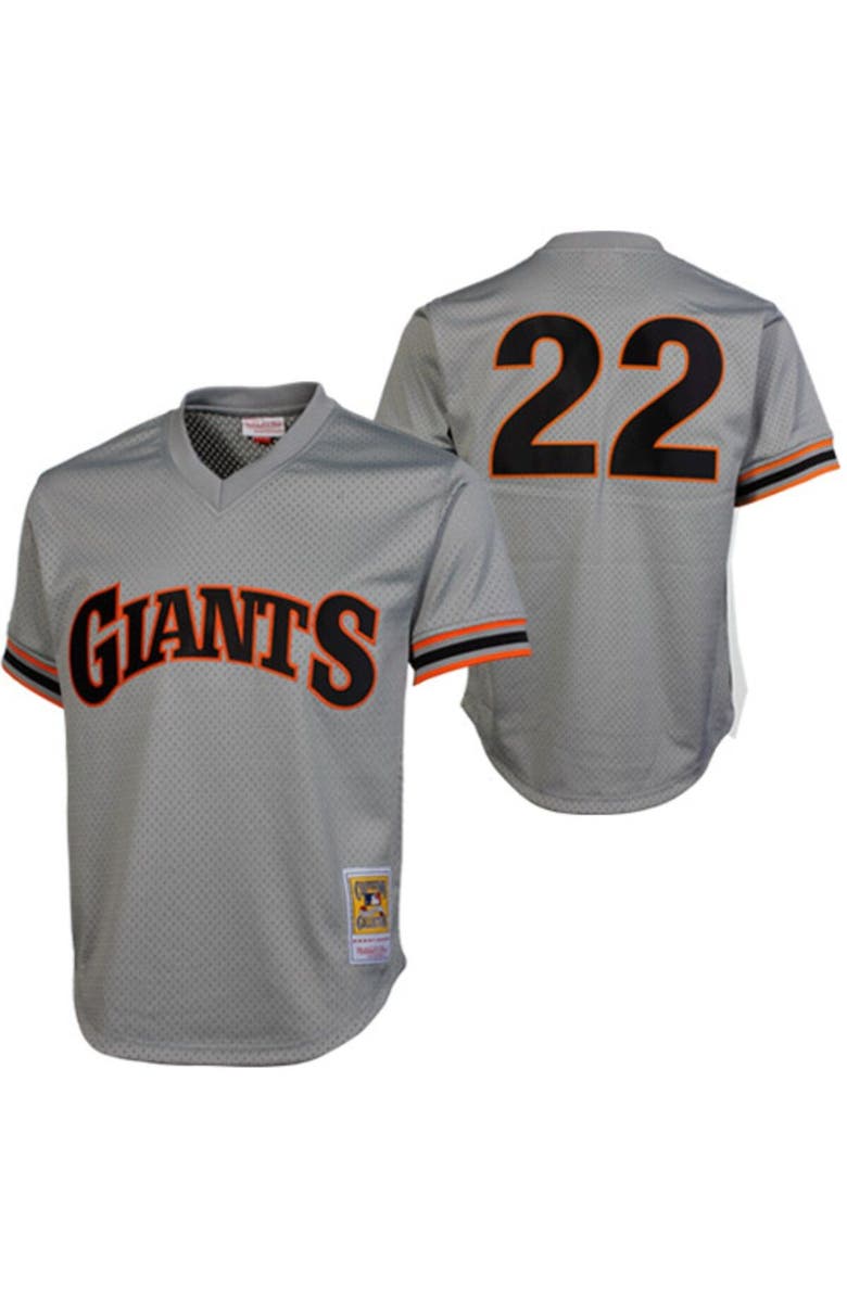 Mitchell & Ness Will Clark San Francisco Giants 1989 Authentic Cooperstown Collection Batting Practice Jersey - Gray, Main, color, Gray