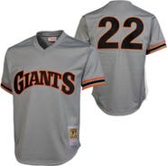 Mitchell & Ness Will Clark San Francisco Giants 1989 Authentic Cooperstown Collection Batting Practice Jersey - Gray