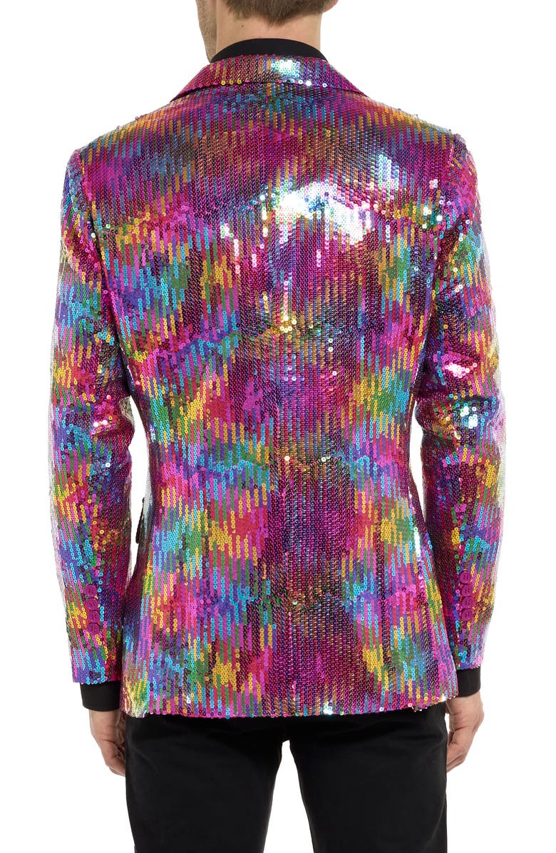 OppoSuits Rainbow Sequin Sport Coat, Alternate, color, Multi Color