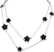 JARDIN Resin Clover Station Necklace