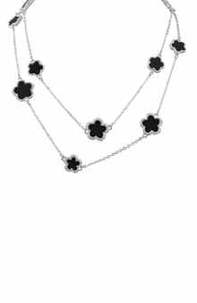 JARDIN Resin Clover Station Necklace