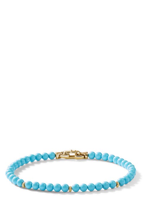 Spiritual Beads Bracelet with 14K Yellow Gold