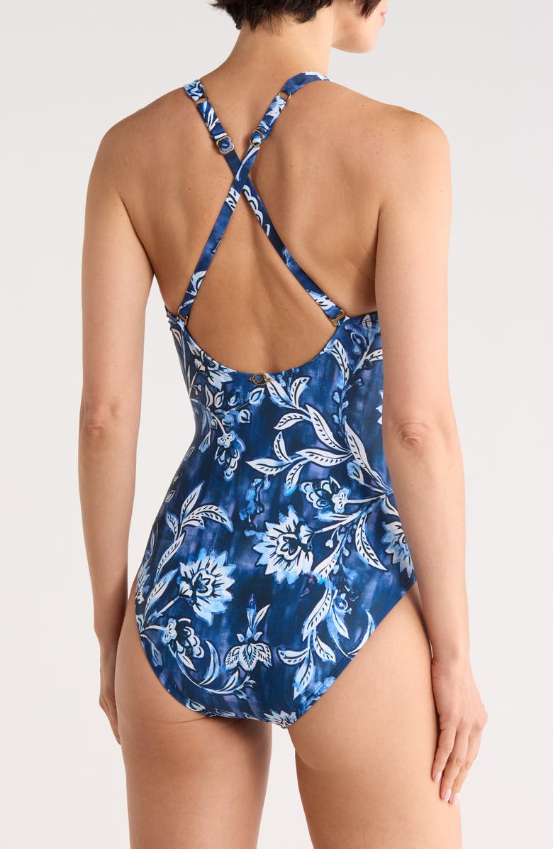 JANTZEN Gina One-Piece Swimsuit, Alternate, color, Pantheon Blue