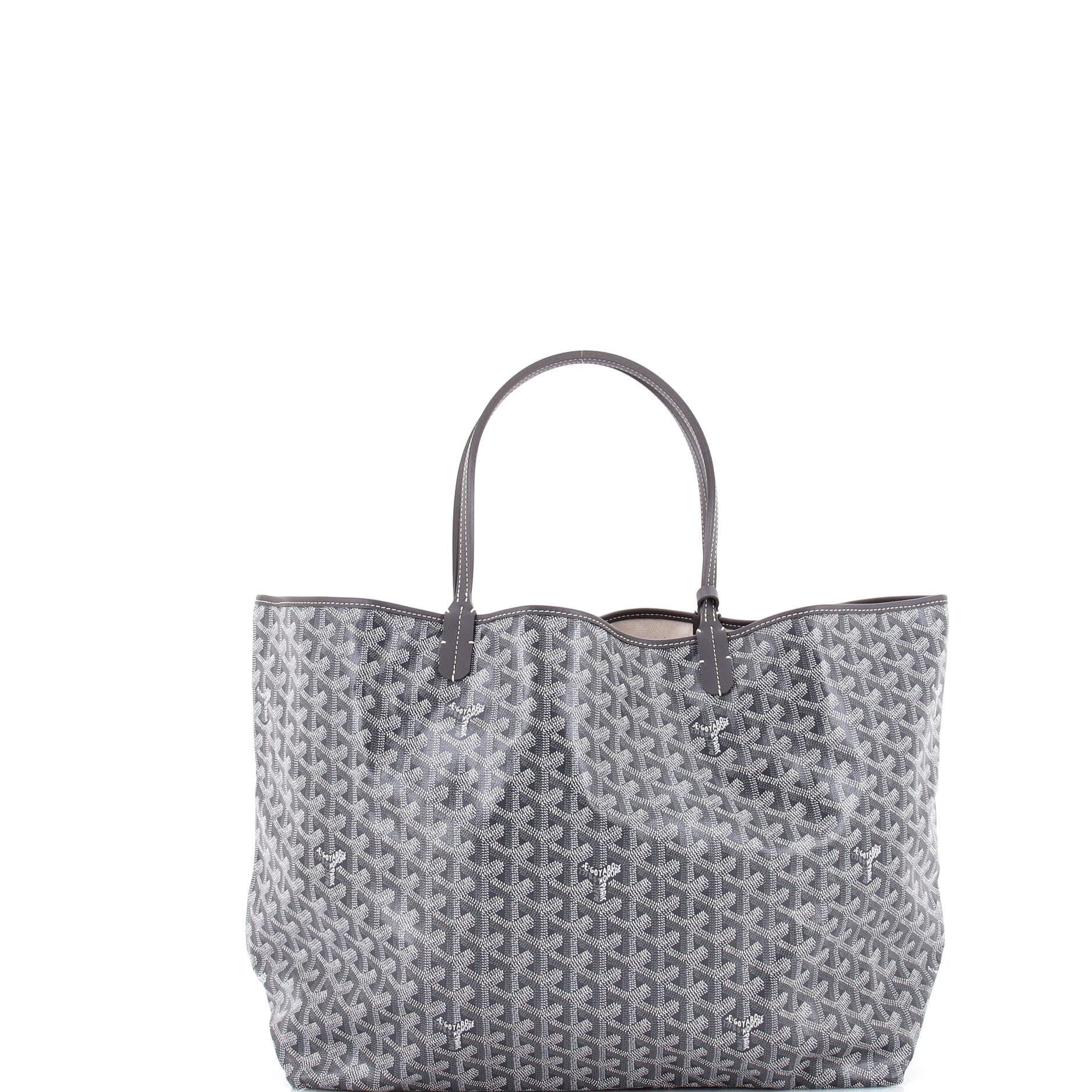 Pre-Owned Goyard Saint Louis Tote Coated Canvas GM, Alternate, color, Gray