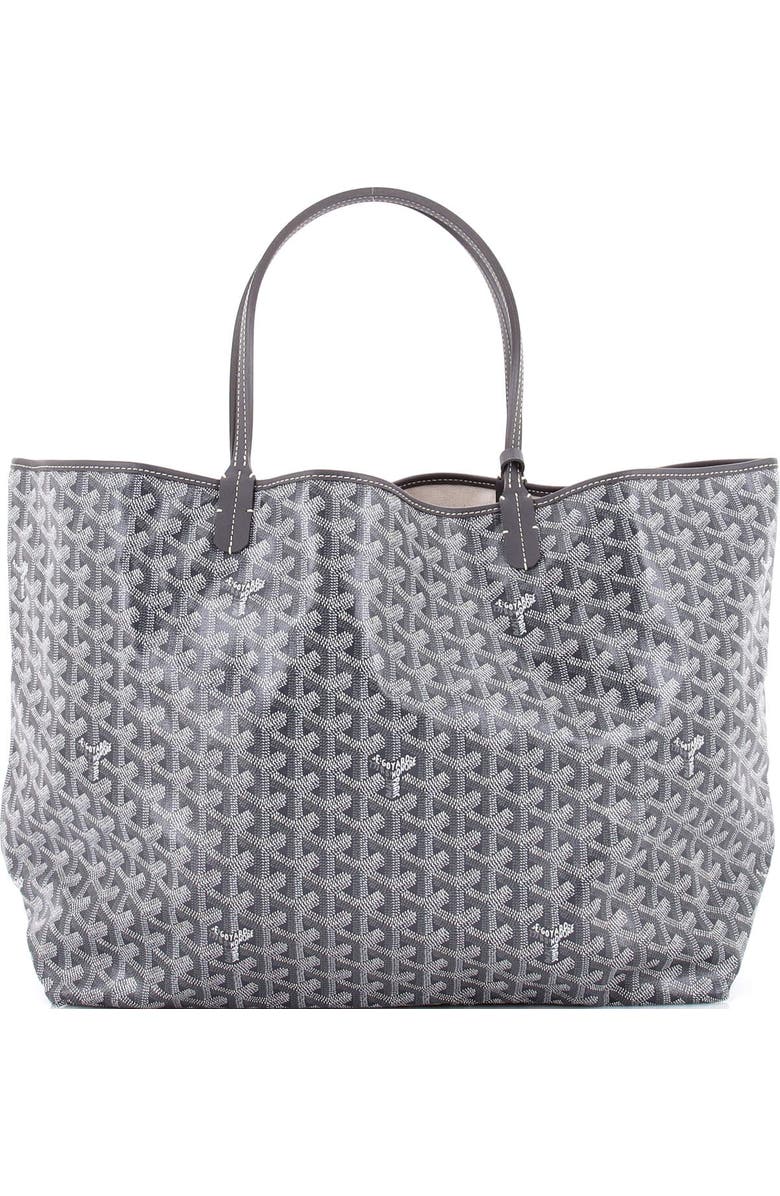 Pre-Owned Goyard Saint Louis Tote Coated Canvas GM, Alternate, color, Gray