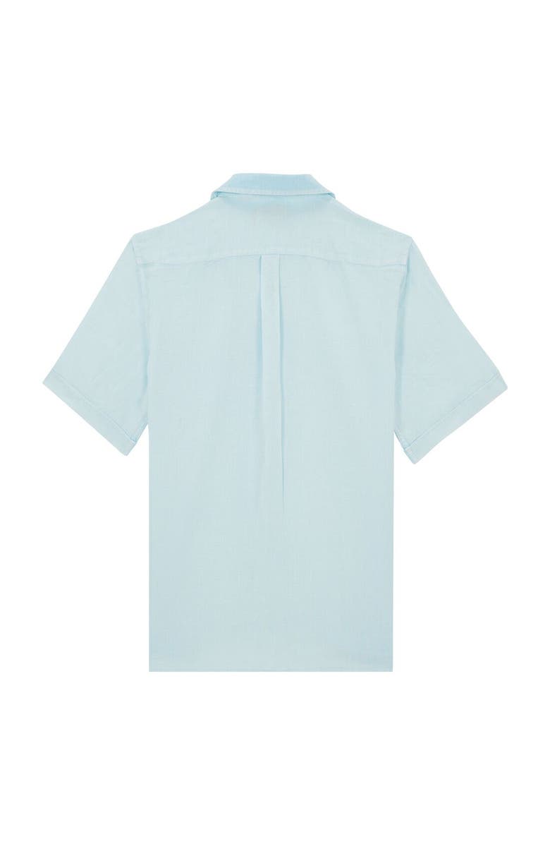 Vilebrequin Men's Bowling Linen Mineral Dye Shirt, Alternate, color, 