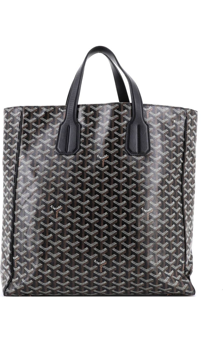 Pre-Owned Goyard Voltaire III Tote Coated Canvas, Alternate, color, Black