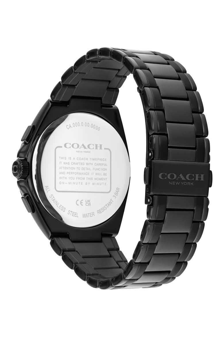 Jackson Bracelet Chronograph Watch, 41.5mm, Alternate, color, BLACK