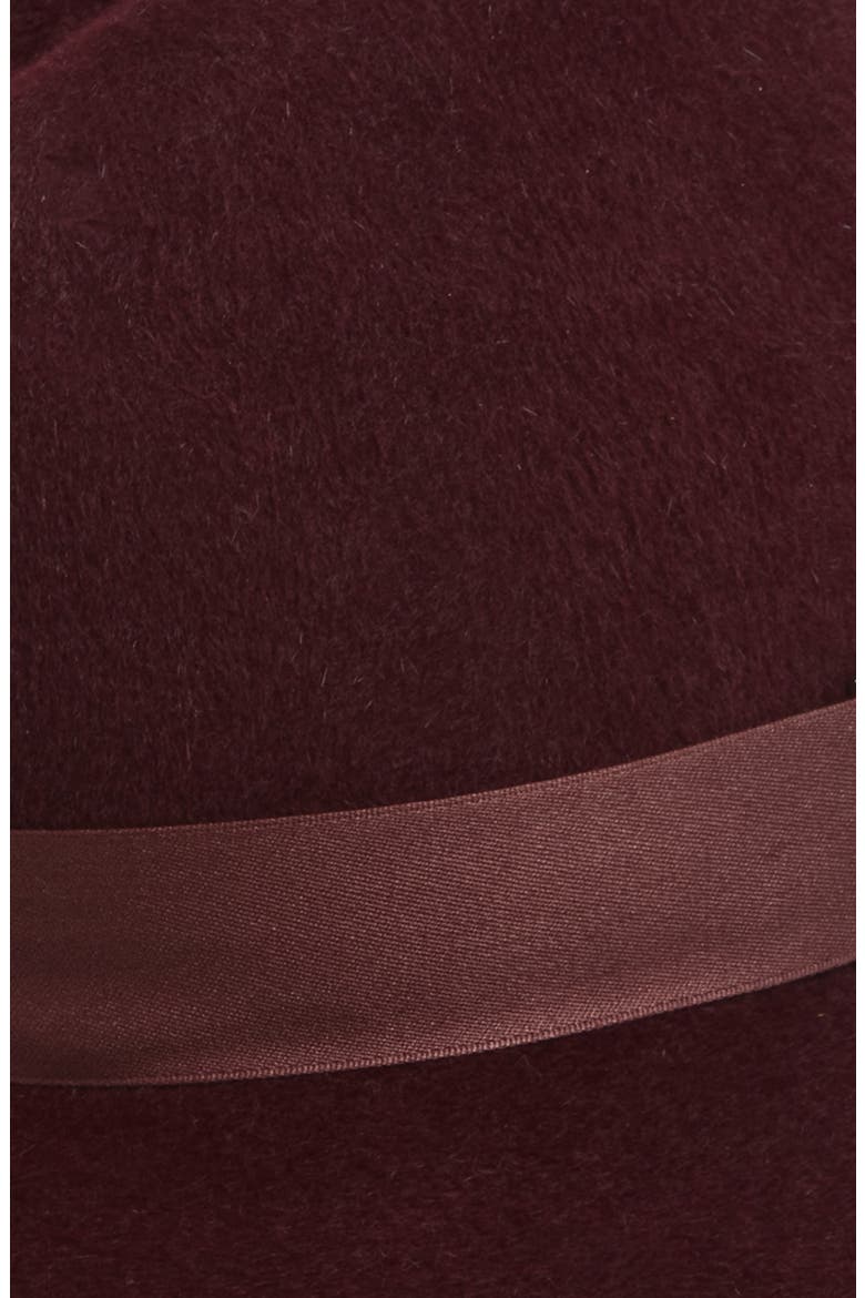 Requiem Velour Felt Fedora, Alternate, color, RUBY