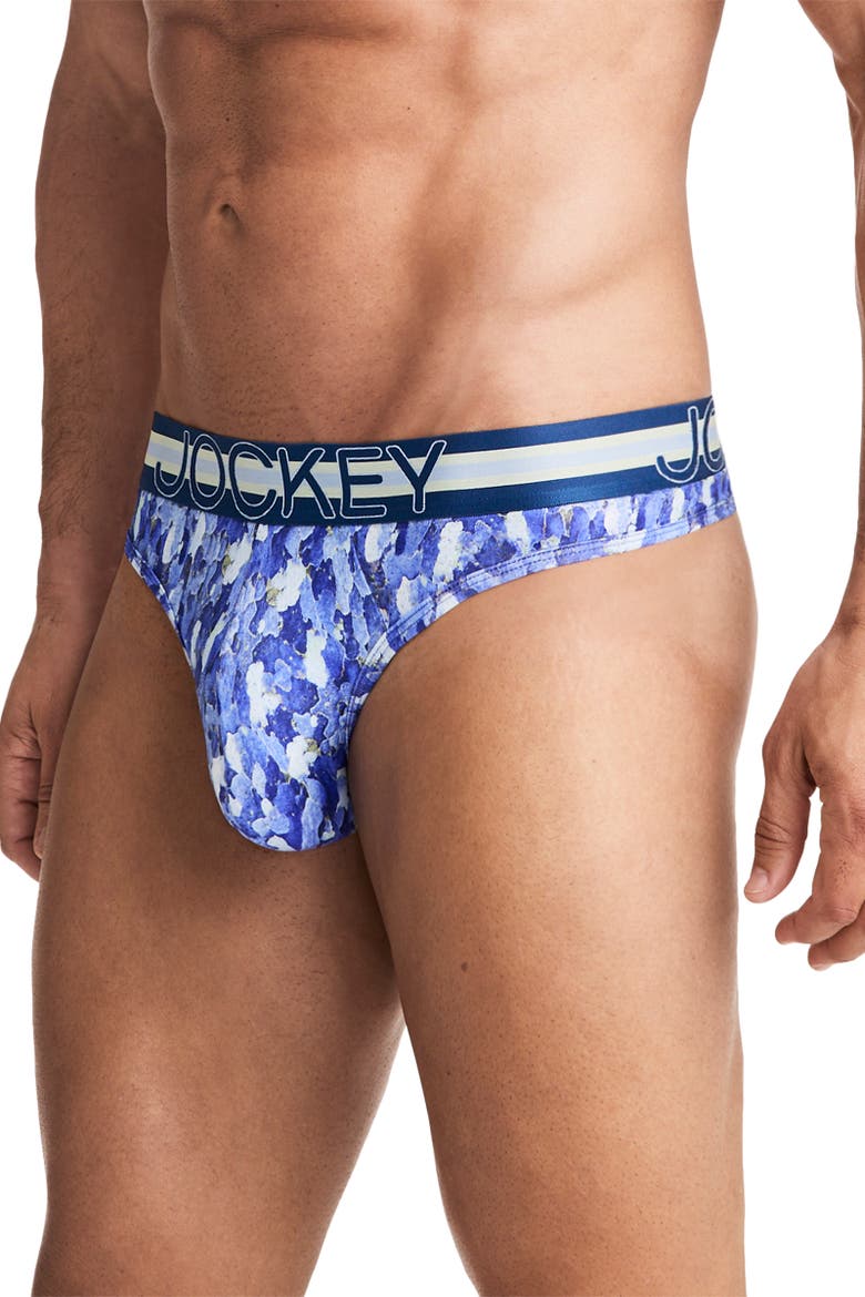 Sport Men's Stability Pouch Microfiber Thong, Alternate, color, Scaled Camo