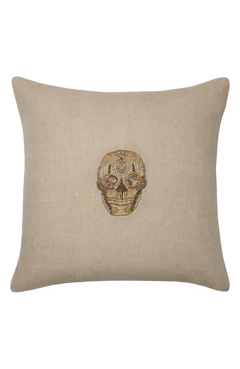 SFERRA Skull Accent Pillow, Main, color, 