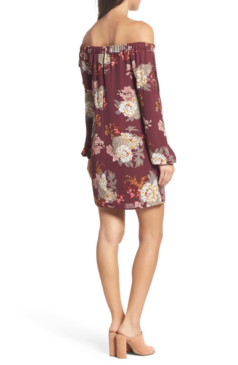 Ali & Jay Jade Off the Shoulder Dress, Alternate, color,