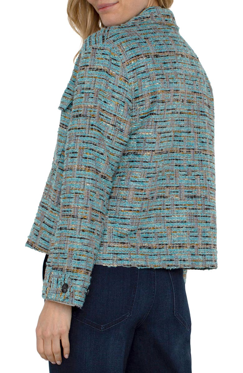 Liverpool Los Angeles Boxy Bouclé Shacket, Alternate, color,