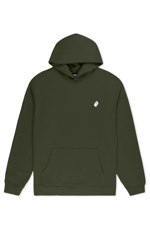 Ghost Relaxed Midweight Fleece Pullover Hoodie