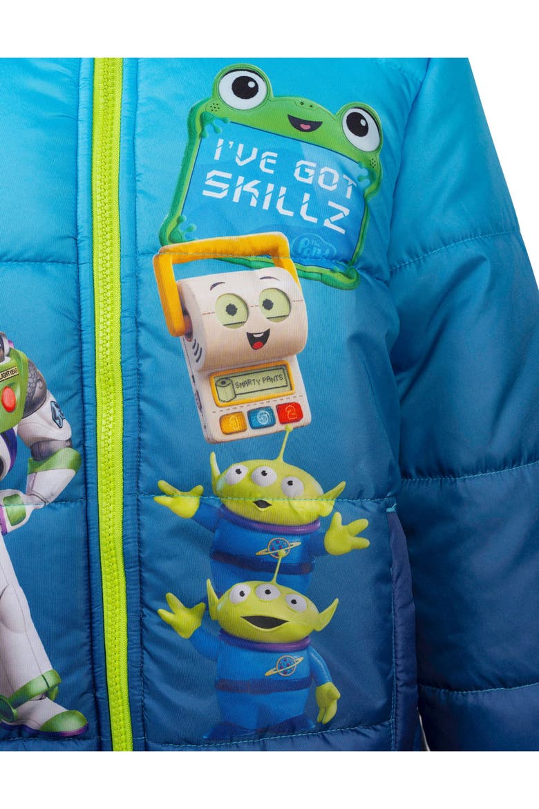 Toy Story Hooded Puffer Coat, Alternate, color, Toy Story Navy Blue