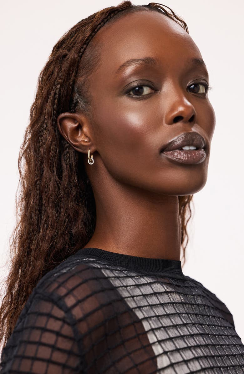 Ana Luisa Solid Yellow Gold - Eclipse Hoop Set, Alternate, color, Gold