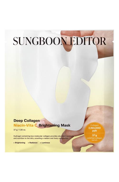 Sungboon Editor Deep Collagen Niacin-vita C Brightening Mask In Transparent