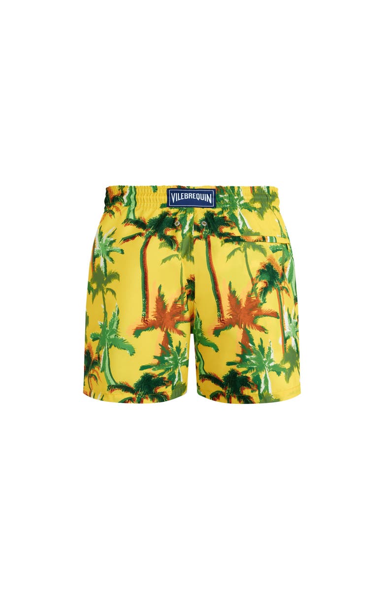 Vilebrequin Ultra-light and packable Swim Shorts Palms Offset, Alternate, color,