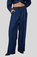 Blu Pepper Exposed Seam Denim Pants