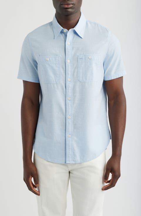Mason Classic Fit Short Sleeve Button-Up Work Shirt