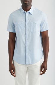 AG Mason Classic Fit Short Sleeve Button-Up Work Shirt