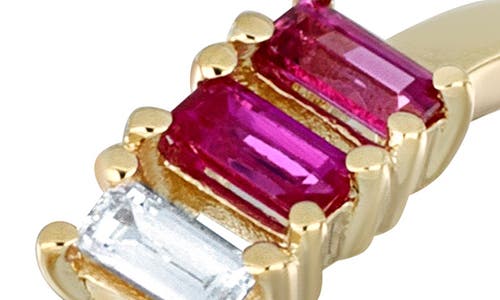 Bony Levy El Mar 18k Yellow Gold Ruby & Diamond Open Band Ring In Gold