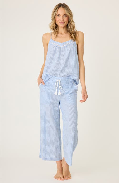 Shop Pj Salvage Dainty Daisy Pajamas In Bright Blue