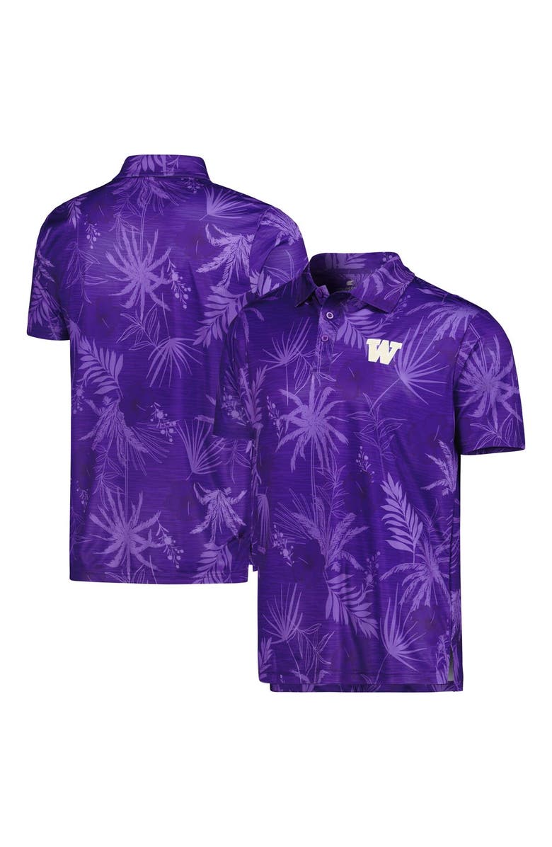 COLOSSEUM Men's Colosseum Purple Washington Huskies Palms Team Polo, Main, color, Purple