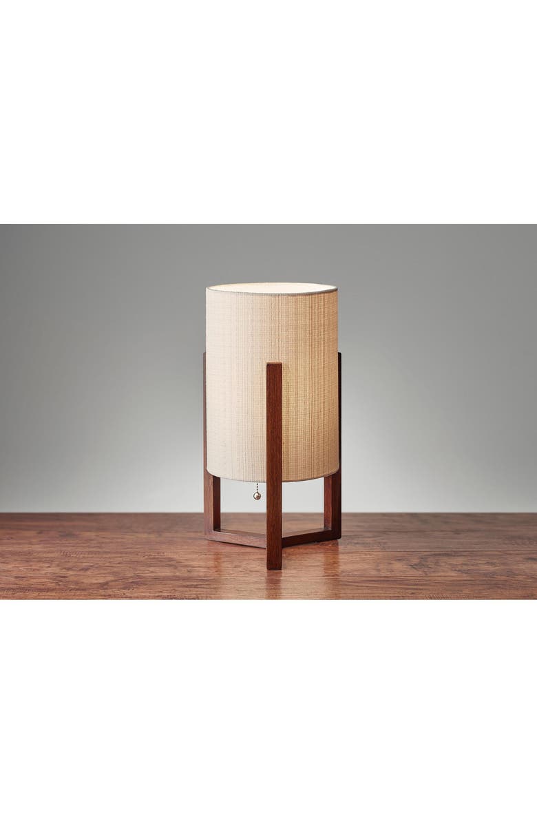 ADESSO LIGHTING Quinn Table Lantern, Alternate, color, Walnut Birch