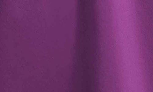Foxcroft Tammy Ruffle Collar Cotton Blend Top In Purple