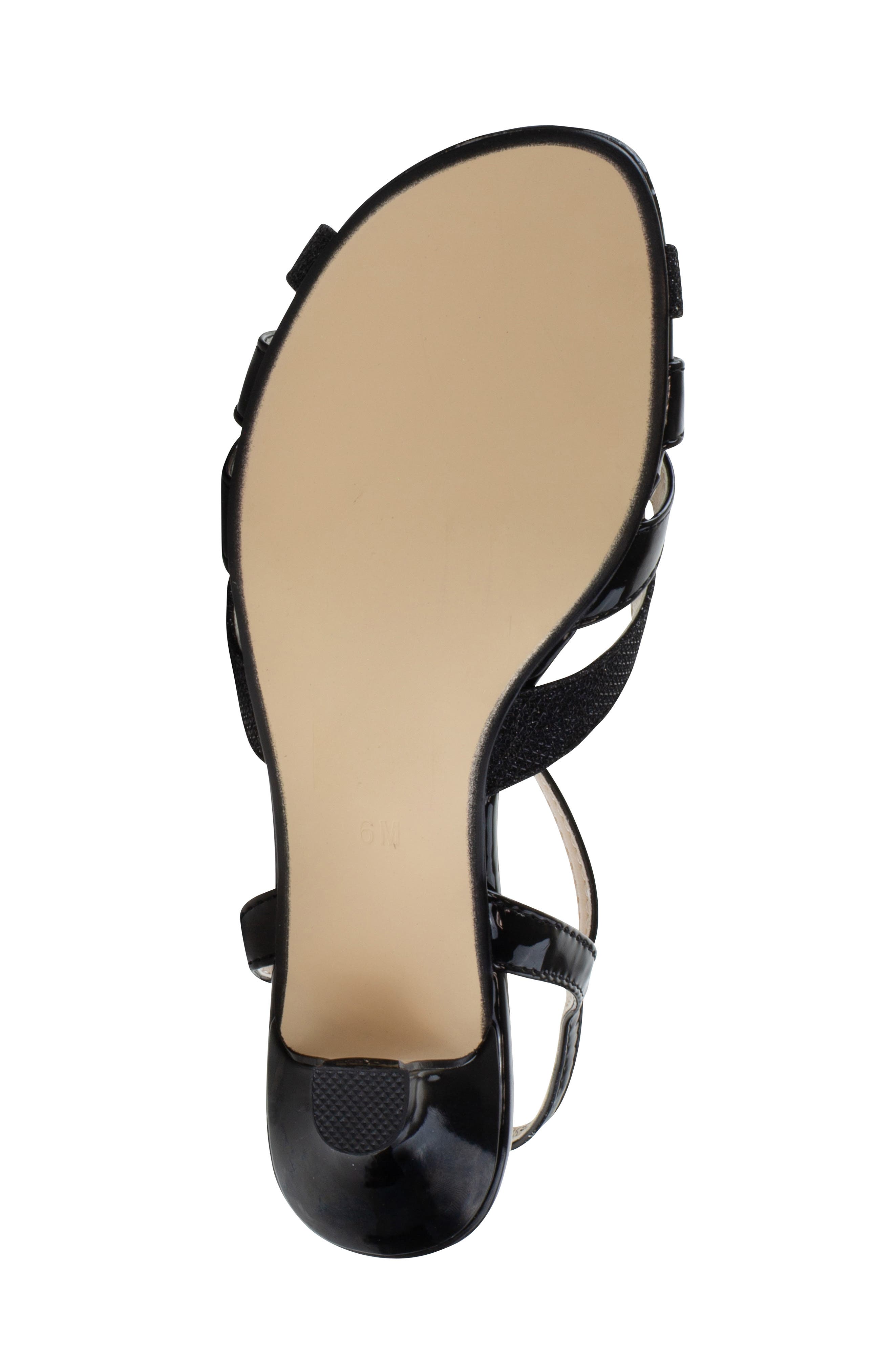 Jane Ankle Strap Sandal, Alternate, color, BLACK