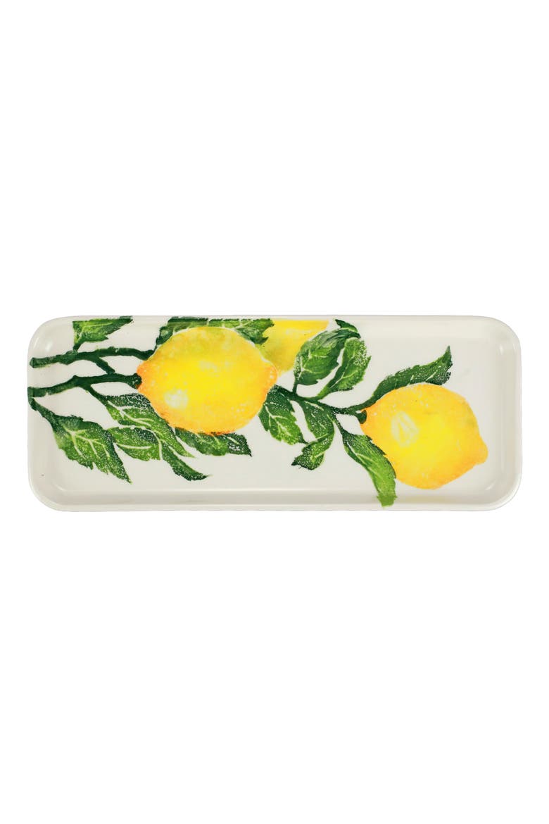 Limoni Rectangular Tray, Main, color, YELLOW