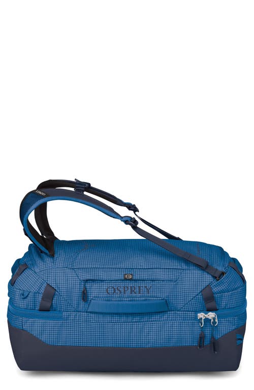 Osprey Transporter 44-liter Squffel Duffle Luggage In Blue Flame/nocturnal Blue